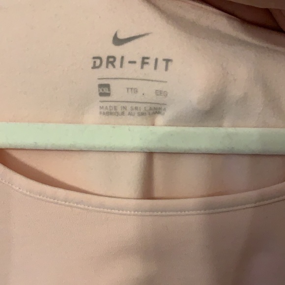 Nike Long-sleeve Baby Pink Fleece Lined Training Top - Picture 4 of 6